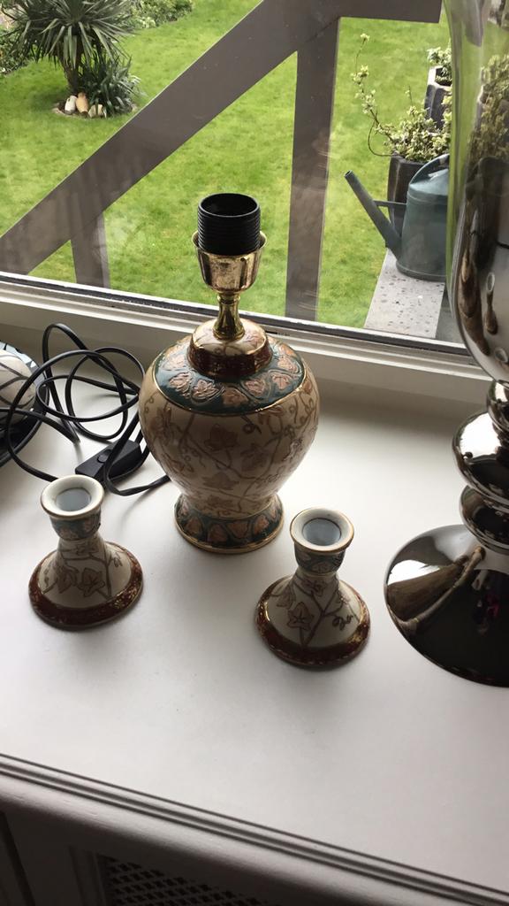 Lampadaire + 2 bougeoirs, Maison & Meubles, Enlèvement ou Envoi, Comme neuf