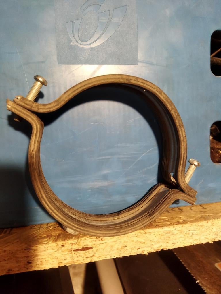 Collier de fixation 100 TIPP isophonique, 80 mm ou plus, Zinc, Enlèvement, Évacuation