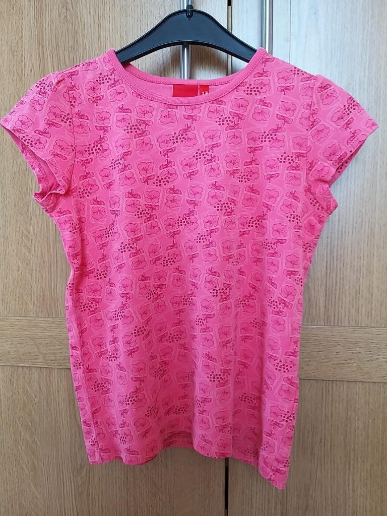 Esprit mini T-shirt Roze met bloemen 8-9 jaar, Kinderen en Baby's, Kinderkleding | Maat 128, Meisje, Ophalen of Verzenden, Esprit