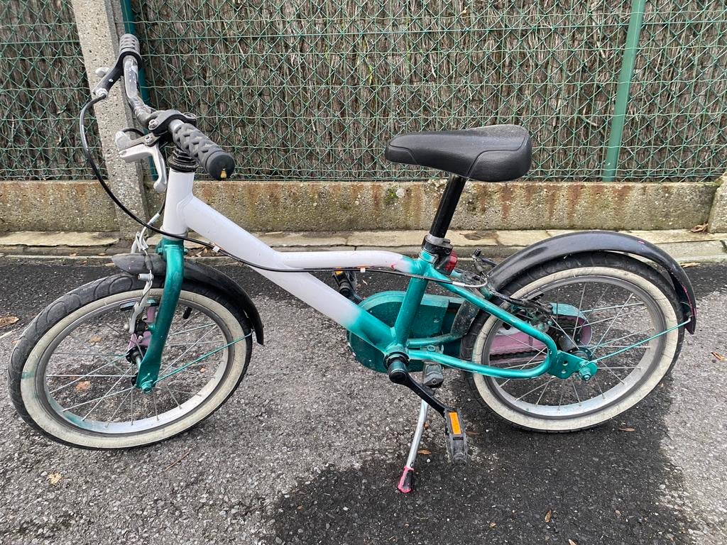 Kinderfiets gesprayd met nieuwe remmen, Ophalen, Gebruikt