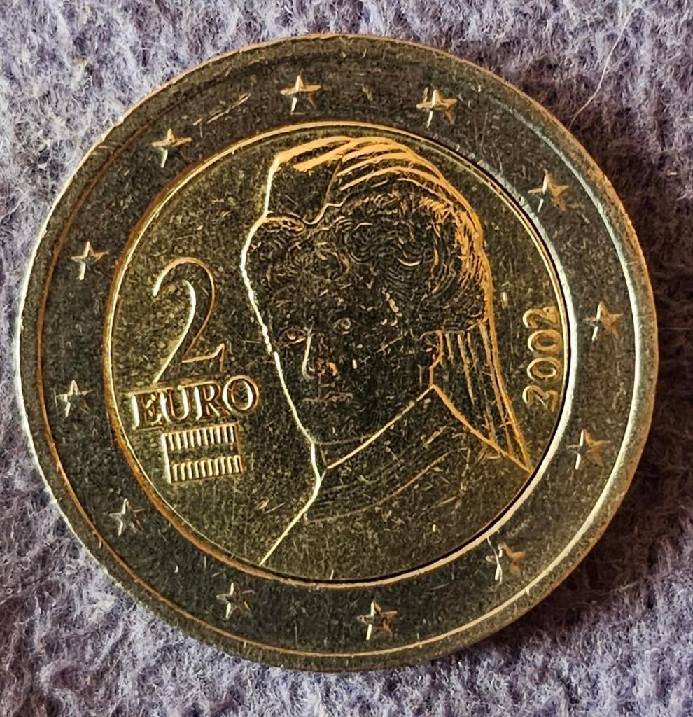 Pièce commémorative de 2 euros Autriche 2002, Timbres & Monnaies, Enlèvement ou Envoi, Autriche, 2 euros, Monnaie en vrac