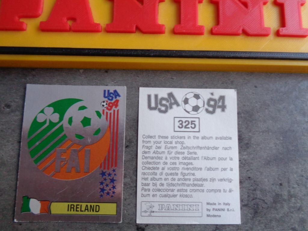 PANINI FOOTBALL AUTOCOLLANT COUPE DU MONDE 94 USA EMBLÈME DE, Enlèvement ou Envoi, Autocollant