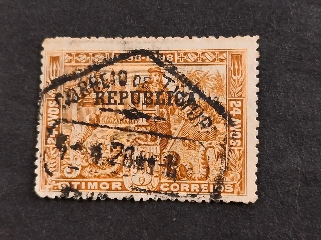 Timor 1913 - Explorateur Vasco de Gama, Enlèvement ou Envoi, Affranchi, Asie du Sud Est