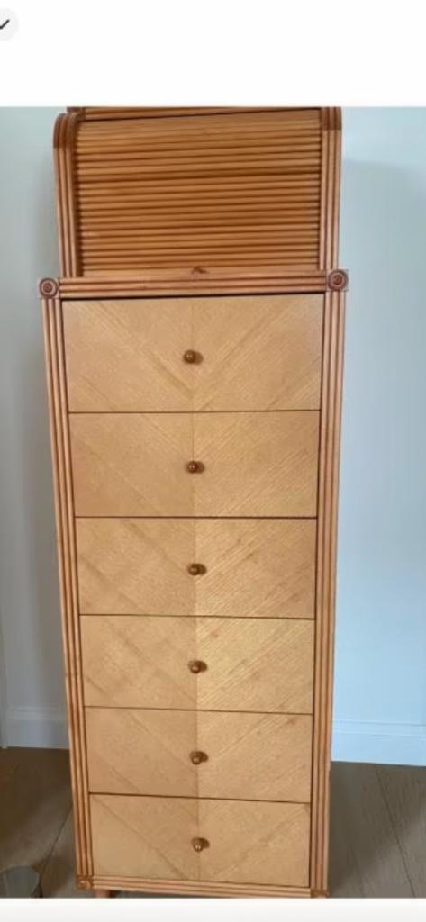 Roberti Rattan italiaans design voor slaapkamer, Antiek en Kunst, Ophalen