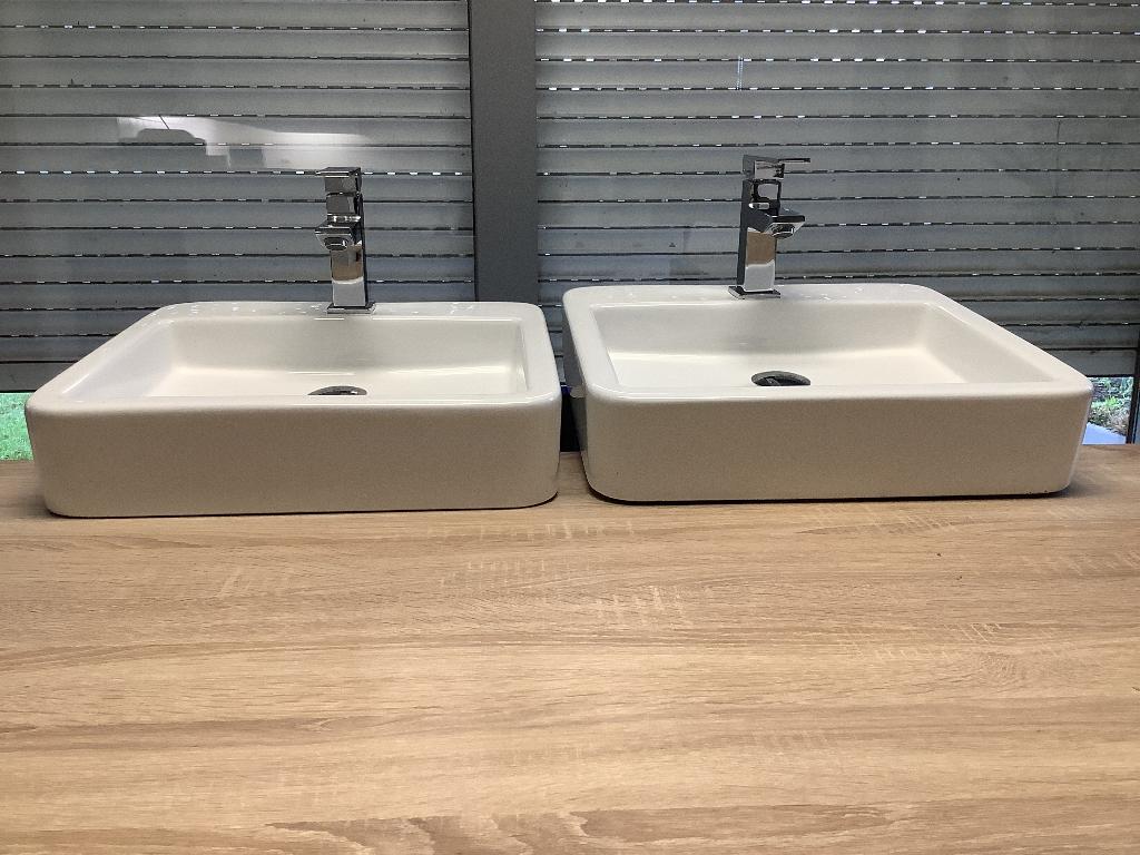 Witte lavabo, Ophalen, Gebruikt, Wastafel