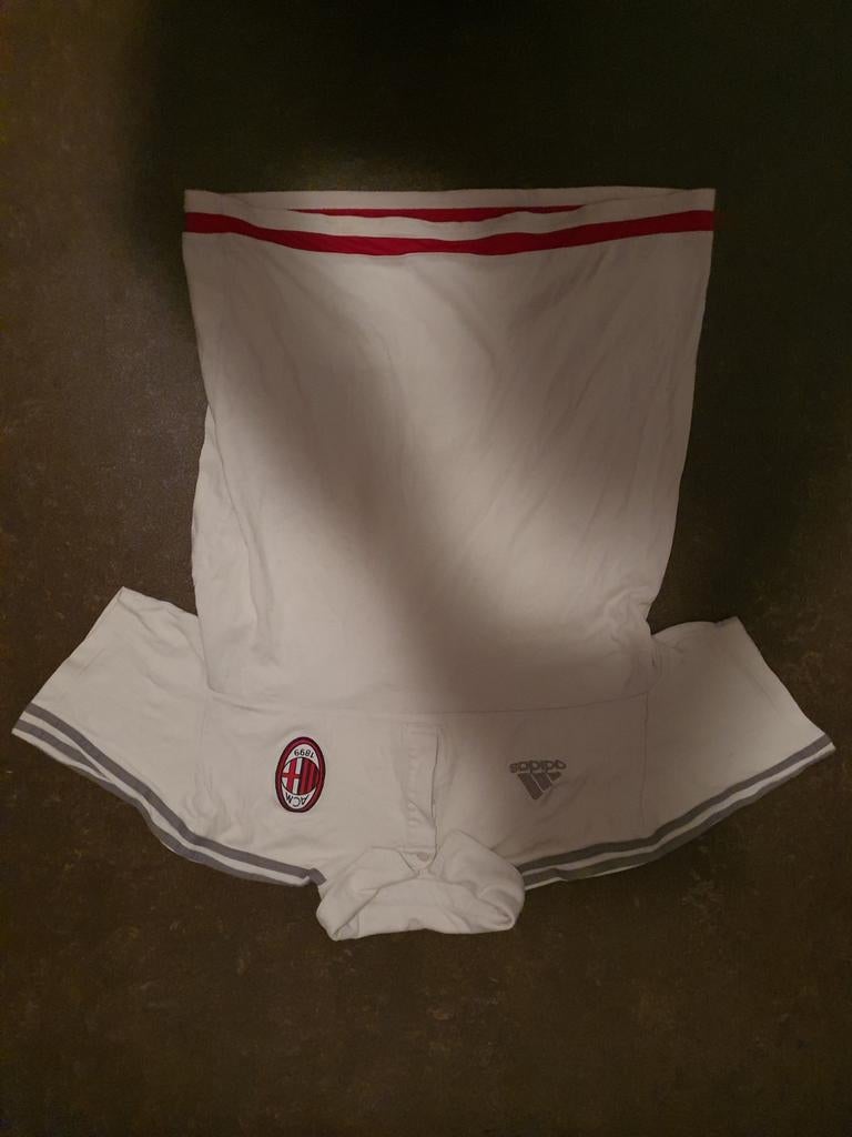 Adidas Ac Milan polo shirt maat L, Kleding | Heren, Maat 52/54 (L), Wit, Ophalen of Verzenden, Zo goed als nieuw