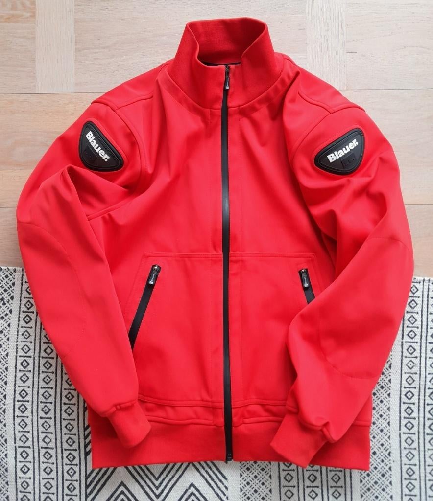 Blauer Easy Man Pro motorjas heren - Rood - XL, Jas | textiel, Ophalen of Verzenden, Tweedehands, Heren