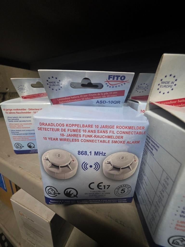 Draadloze rookmelders koppelbaar, Handtassen en Accessoires, Uiterlijk | Dieet en Afvallen, Ophalen of Verzenden