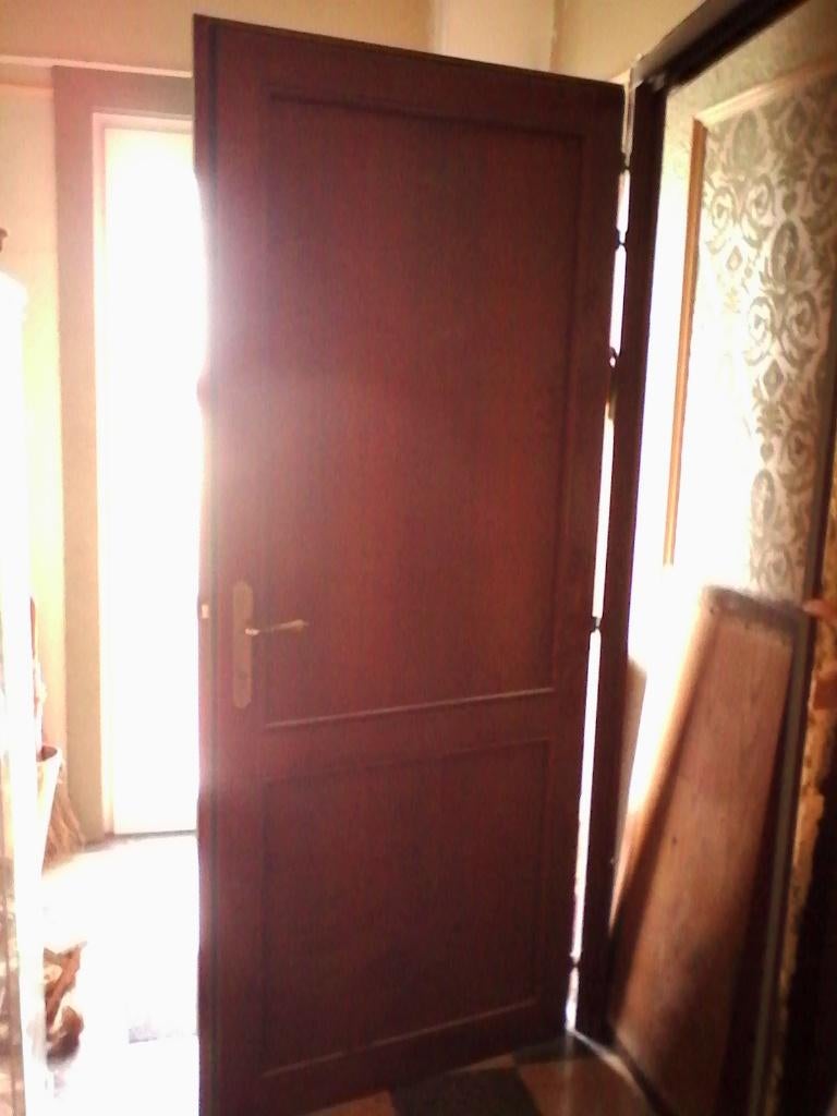 Meranti deur, Doe-het-zelf en Bouw, Deuren en Vliegenramen, Ophalen, Gebruikt, 80 tot 100 cm, Buitendeur