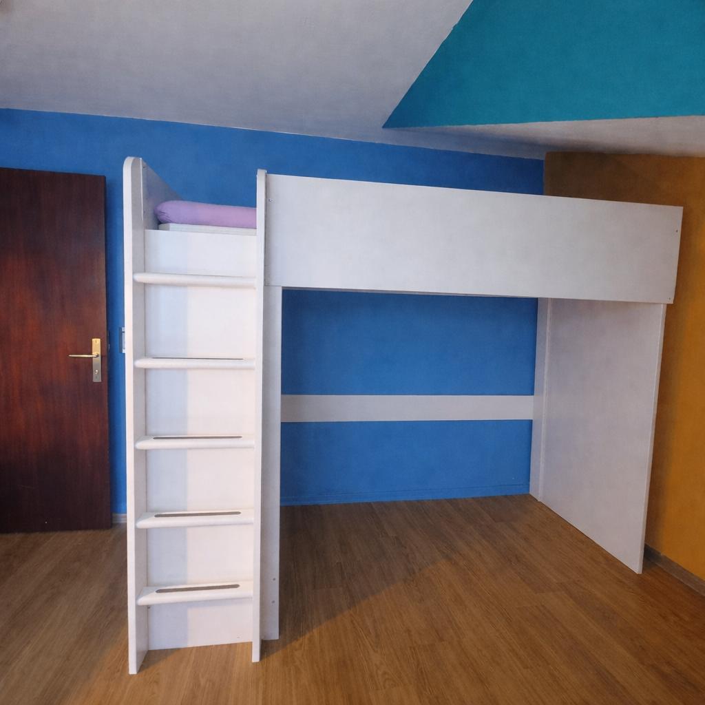 IKEA SMÅSTAD hoogslaper met kast + matras & topper, Kinderen en Baby's, Kinderkamer | Stapelbedden en Hoogslapers, Ophalen, Gebruikt