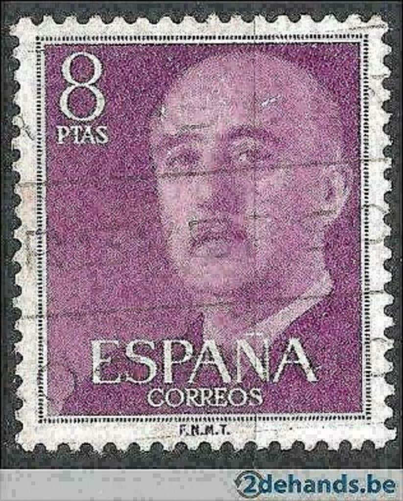 Espagne 1955-1958 - Yvert 868A - Général Francisco Fran (ST), Timbres & Monnaies, Timbres | Europe | Espagne, Envoi, Affranchi
