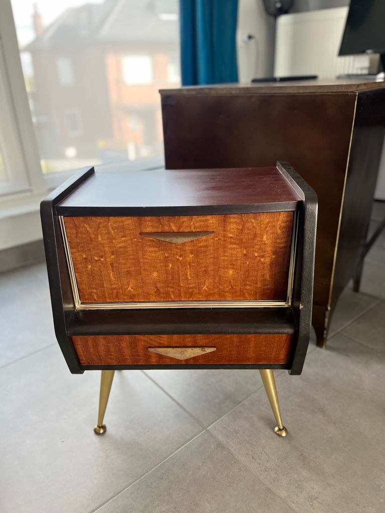 Vintage kastje/nachtkastje, Huis en Inrichting, Slaapkamer | Nachtkastjes, Ophalen, Zo goed als nieuw