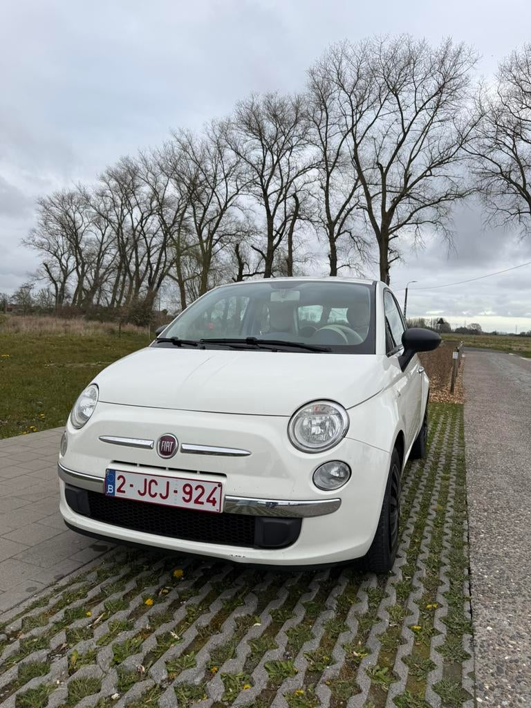 Fiat 500 1.2 benzine, Auto's, Fiat, Voorwielaandrijving, Leder en Stof, Wit, Overige kleuren