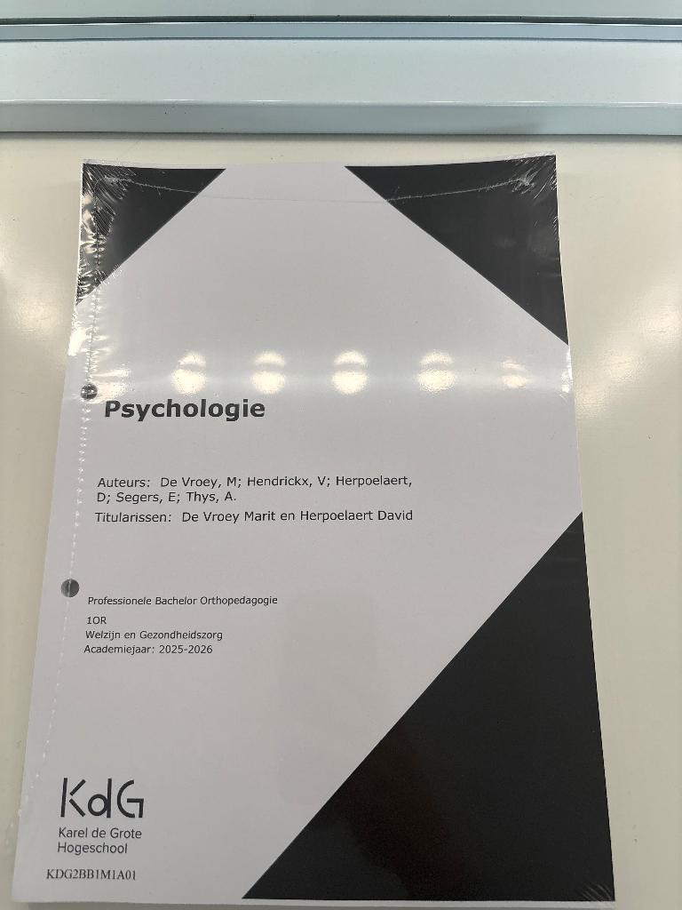 Cursus psychologie - orthopedagogie, Enlèvement ou Envoi, Neuf, Enseignement supérieur professionnel, Diverse auteurs