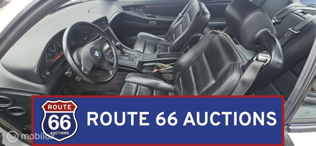 BMW 850i | 1990 | Route 66 Auctions, Zwart, Bedrijf, Handgeschakeld, Overige carrosserie