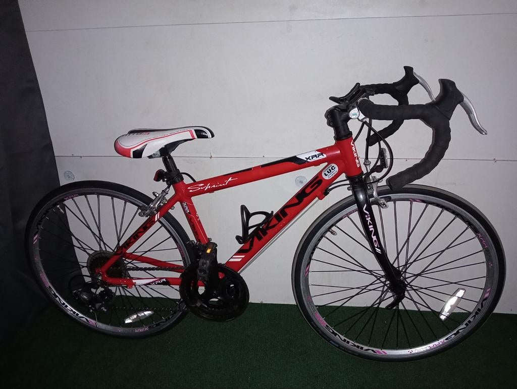 *kinderkoersfiets 24 inch/14speed(2x7)/nieuwe ketting..., Moins de 49 cm, Enlèvement, 10 à 15 vitesses