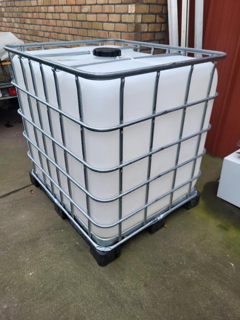 IBC 1000L tank, Tuin en Terras, Regentonnen, Ophalen, Kunststof, Met kraantje, 150 liter of meer