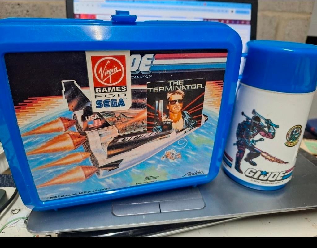 Vintage 1989 g.i. Joe lunchbox + thermos, Ophalen of Verzenden