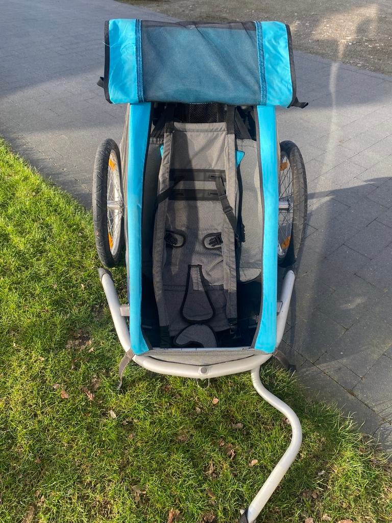 Fietskar croozer 1 kind incl. toebehoren en handleidingen, Ophalen, Zo goed als nieuw