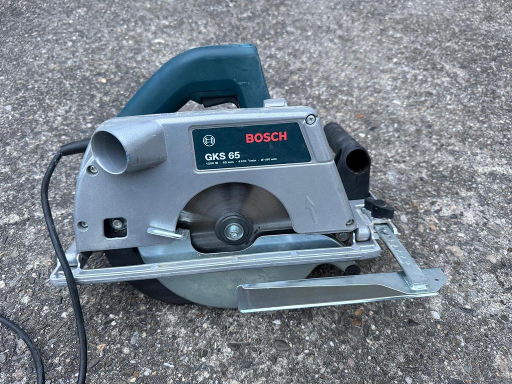 Bosch GKS 65 handcirkelzaag, Doe-het-zelf en Bouw, Gereedschap | Zaagmachines, Ophalen, Zo goed als nieuw, Cirkelzaag