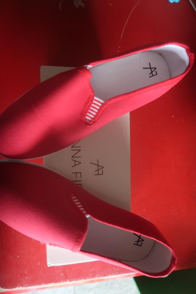 Chaussures Anna Field, mocassins, taille 41, rouges, neuves, Anna Field, Enlèvement ou Envoi, Sabots, Neuf