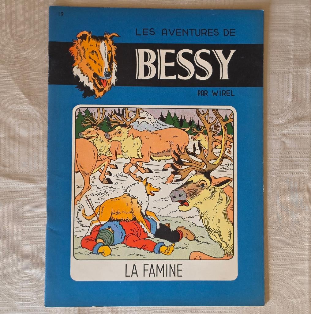 BESSY 19 ( 1 édition / 1e druk ) La Famine 1957, Gelezen, Wirel (Vandersteen/Verschuere), Eén stripboek, Ophalen of Verzenden