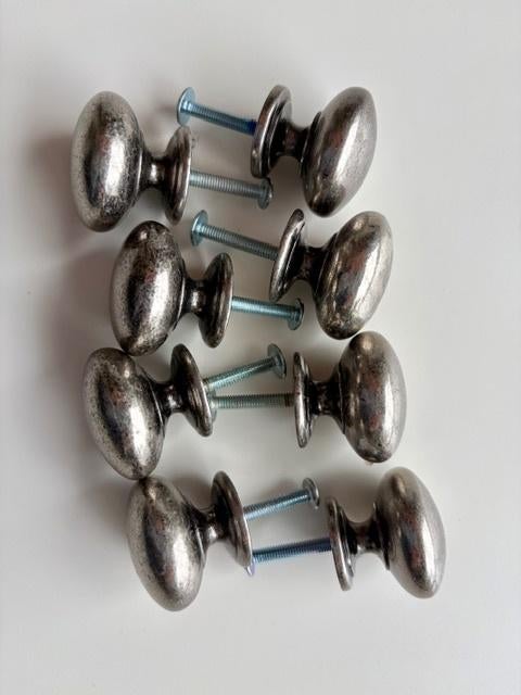 8 poignées de porte, Bricolage & Construction, Enlèvement ou Envoi, Comme neuf, Cuivre ou Laiton, Autres types