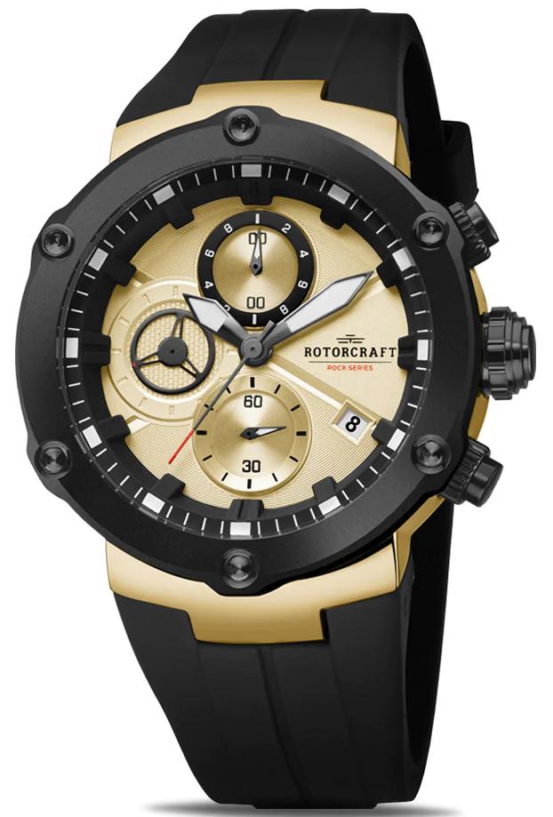 Rotorcraft Rock RC6204 Sport Chrono Nieuw! t.w.v €489-,, Ophalen of Verzenden, Waterdicht, Nieuw, Geel
