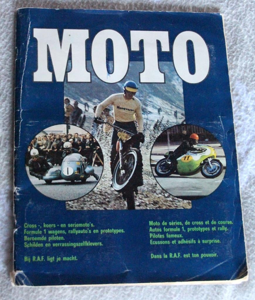 moto Cross Formule 1 superraf chromo boekje stickers, Verzenden, Gelezen