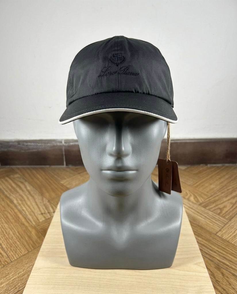 Casquette Loro Piana Storm System - Étiqueté ️ - Onyx/Ivoire, Enlèvement ou Envoi, Neuf, 57 cm (M, 7⅛ pouces) ou moins, Casquette