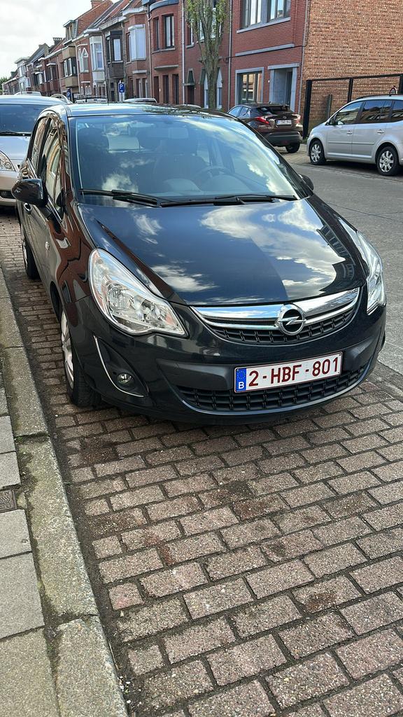 Opel corsa, Auto's, Opel, Euro 5, Zwart, Leder en Stof, Zwart