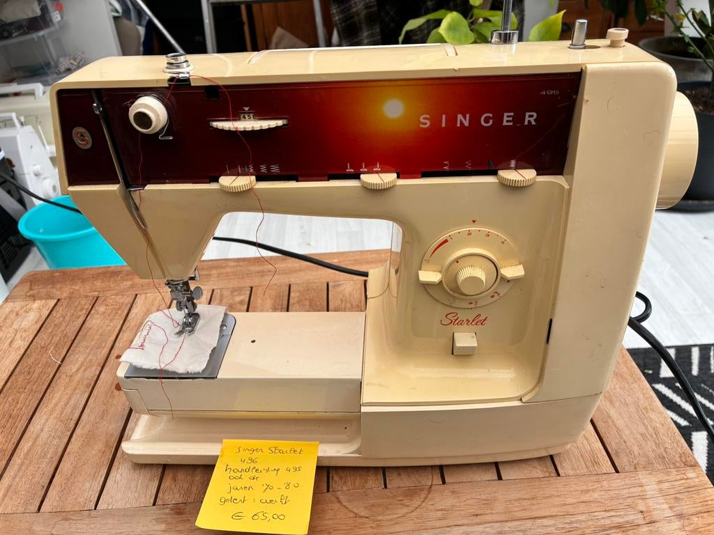 Naaimachine singer Starlet 496 vintage -jaren 70-80, Ophalen, Gebruikt, Naaimachine, Singer