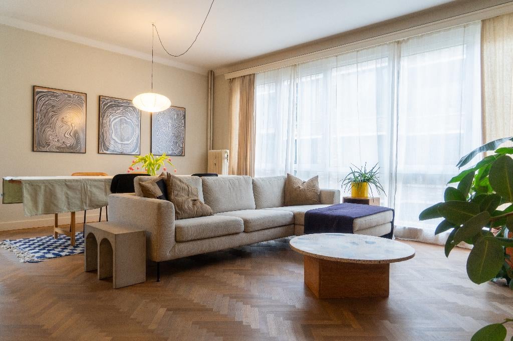 Fauteuil d'angle Westwing, beige clair, bon état, Maison & Meubles, Canapés | Salons, Trois personnes, Comme neuf, Enlèvement