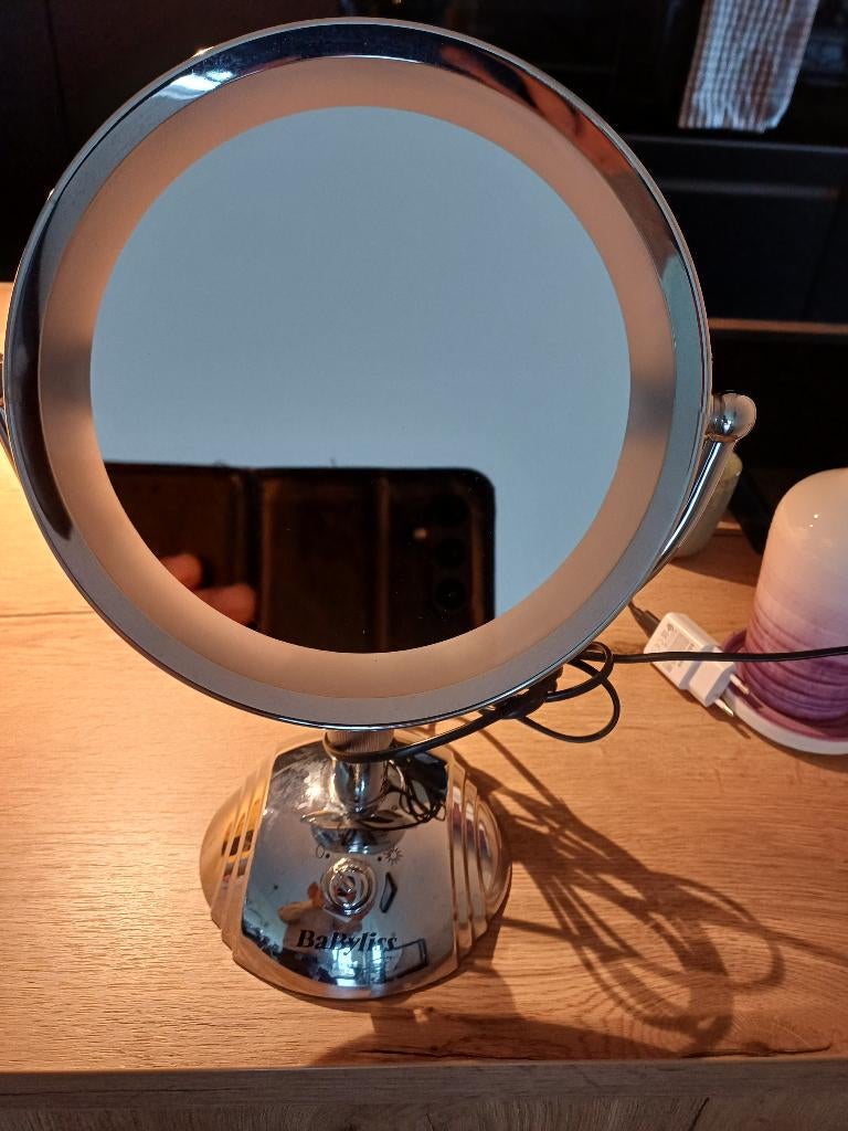 Vergroot- / Make up spiegel, Handtassen en Accessoires, Uiterlijk | Cosmetica en Make-up, Ophalen, Gehele gezicht, Zo goed als nieuw