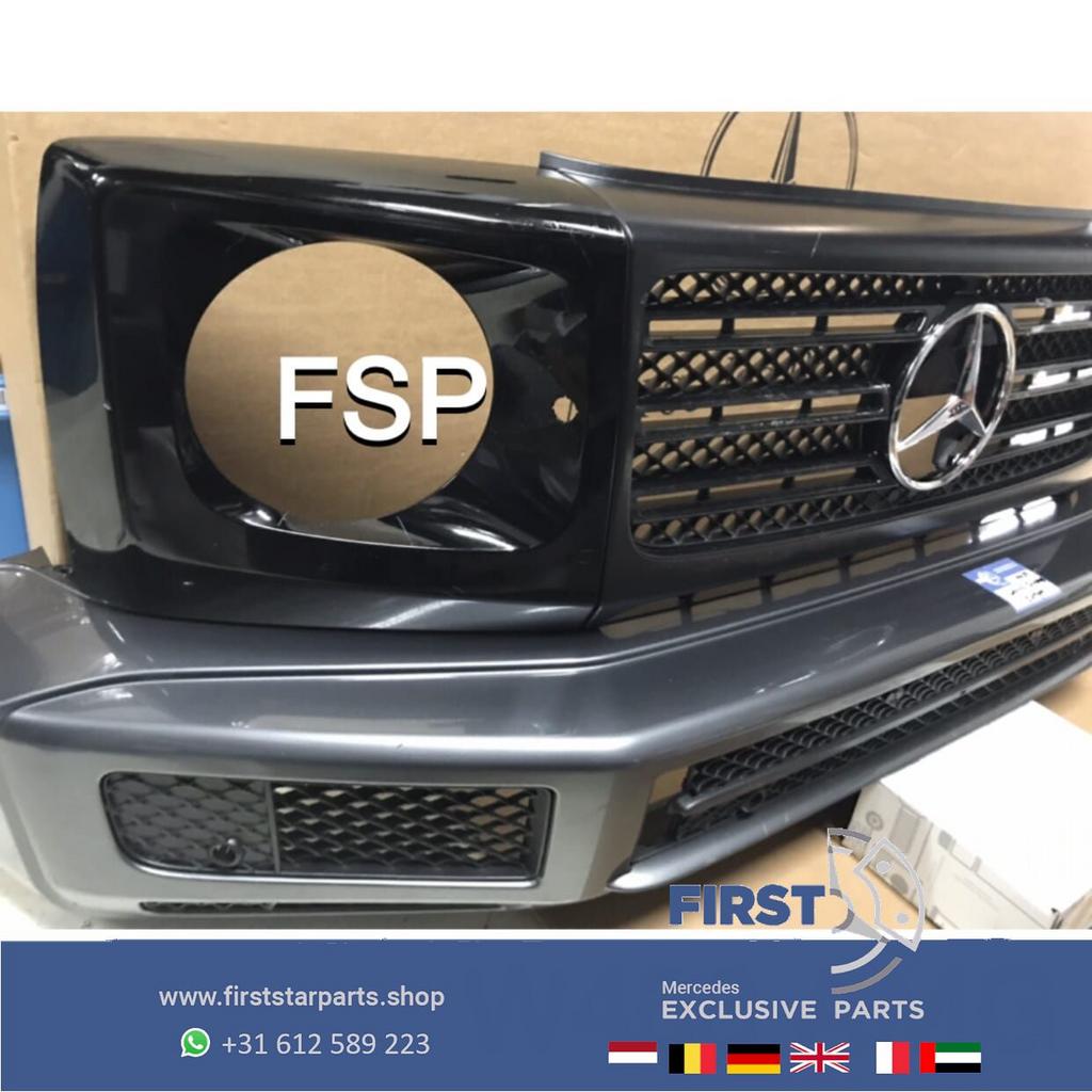 W463 VOORBUMPER + GRIL GRIJS Mercedes G KLASSE AMG 2018-2021, Auto-onderdelen, -, Voor, -, Bumper