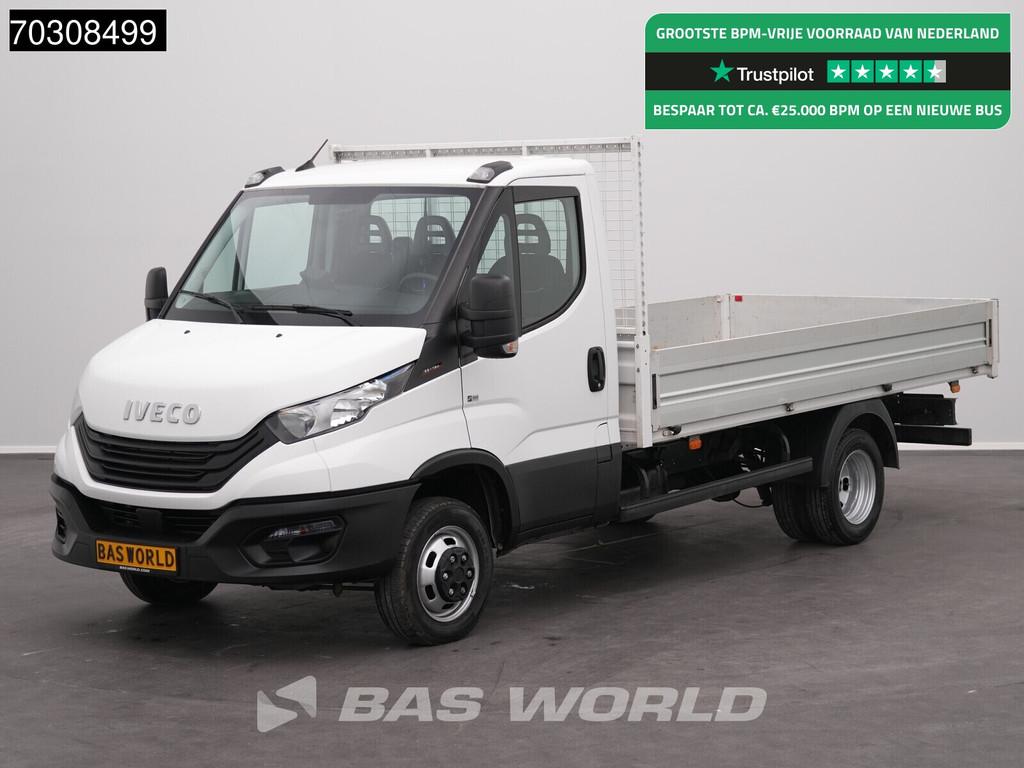 Iveco Daily 35C16 3.0L Open Laadbak 160PK 3,5t Trekhaak Dubb, Auto's, Bestelwagens en Lichte vracht, Stof, Gebruikt, Euro 6, 4 cilinders