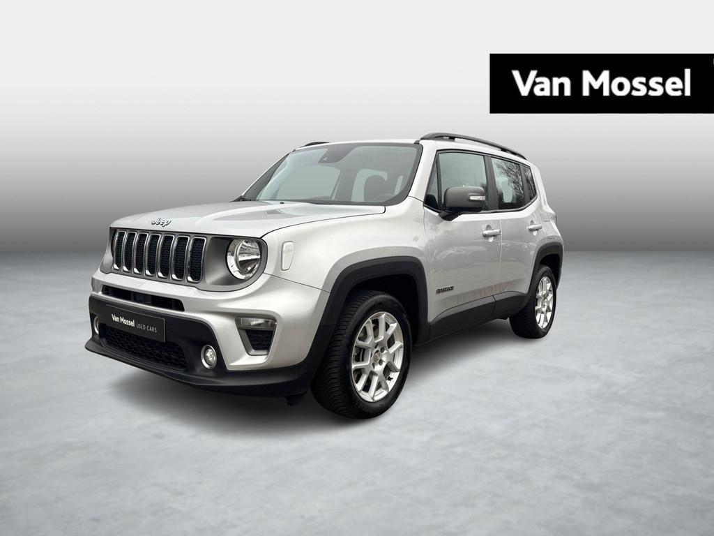 Jeep Renegade 1.3 Turbo T4 190 4xe ATX Limited, Auto's, Automaat, Stof, Gebruikt, Zwart