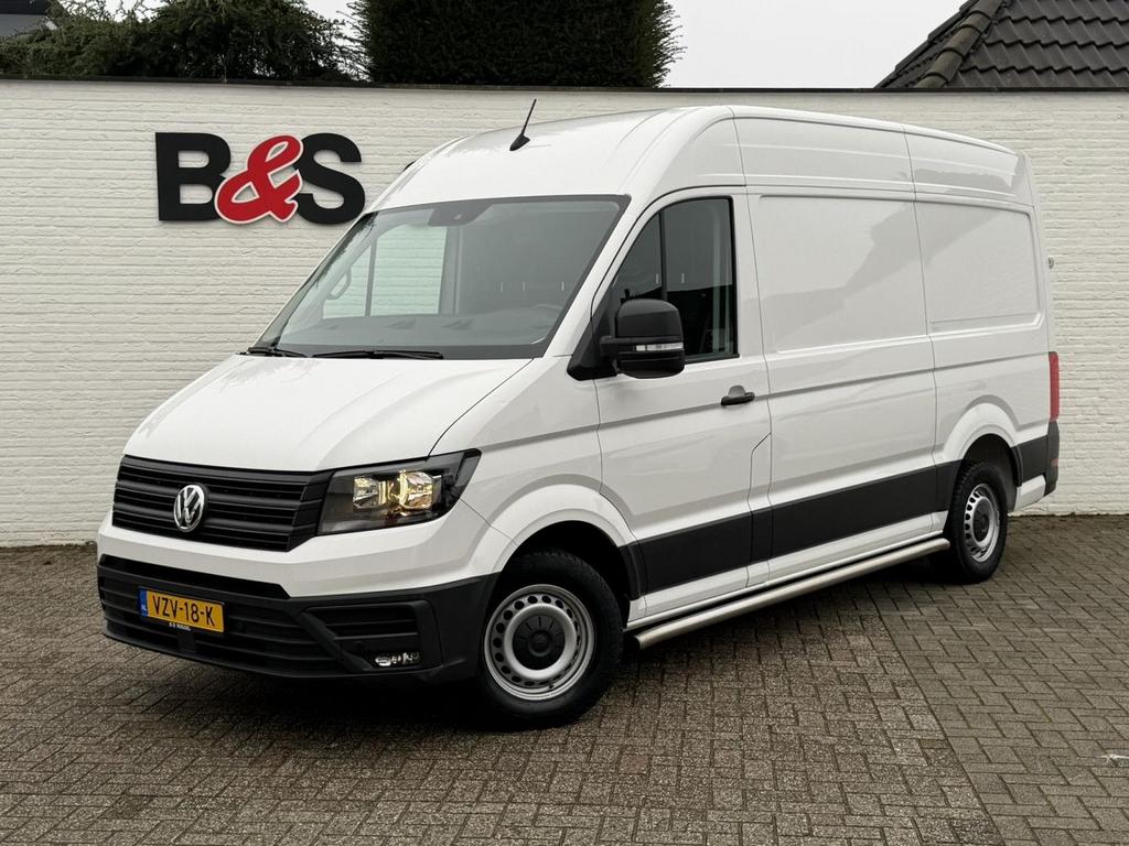 Volkswagen Crafter 35 2.0 TDI L3H3 EURO 6 Garantie Trekhaak, Auto's, Parkeersensor, Wit, Bedrijf, Onderhoudsboekje