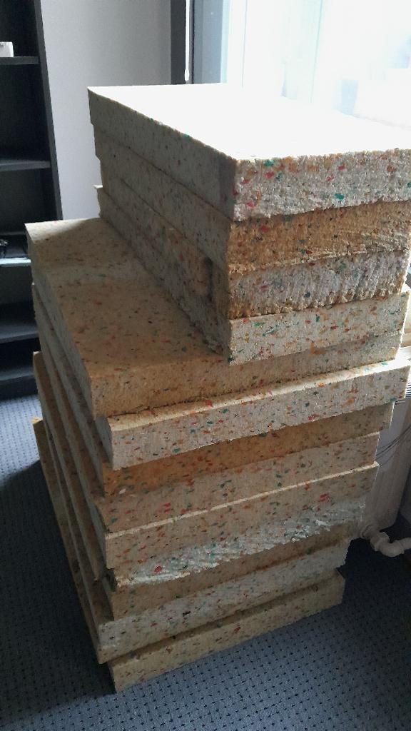 isolation acoustique - panneaux en mousse, Enlèvement, Utilisé