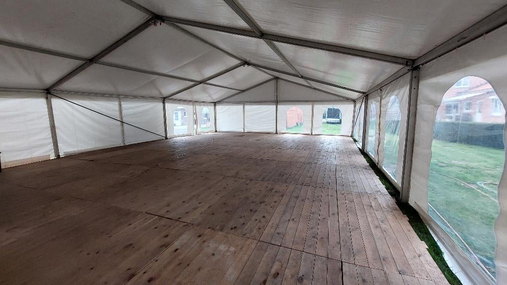 Opslagtent van 10x10 of 10x15 meter huren, Enlèvement, Utilisé