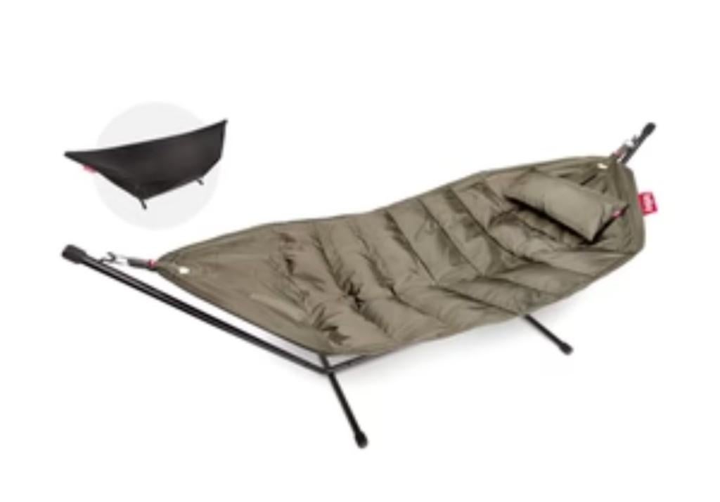 Hamac taupe de luxe, Jardin & Terrasse, Enlèvement, Neuf