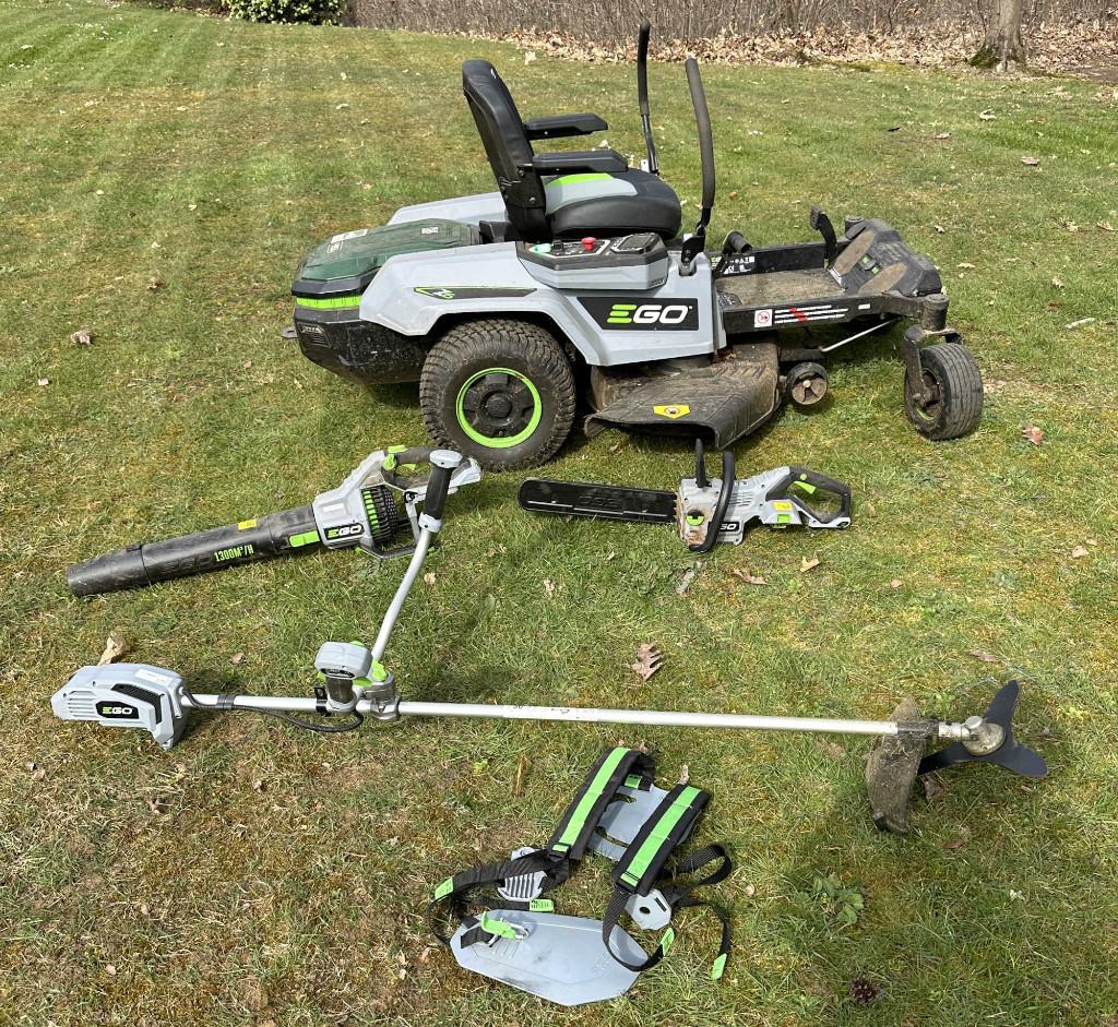 Ego Z6 elesctrisch accu zitmaaier (grasmaaier) 2022 (36h), Tuin en Terras, Ophalen, Gebruikt, Mulchfunctie, EGO POWER