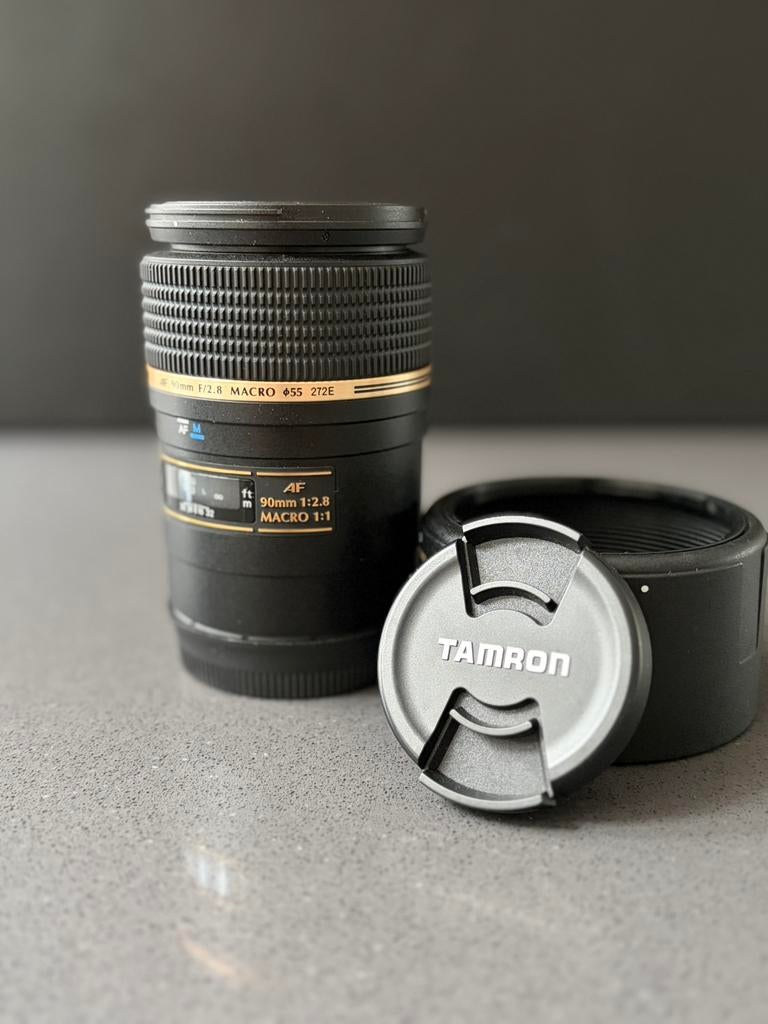 Tamron Macro 90mm 2.8 AF Canon, Audio, Tv en Foto, Foto | Lenzen en Objectieven, Ophalen, Zo goed als nieuw, Macrolens