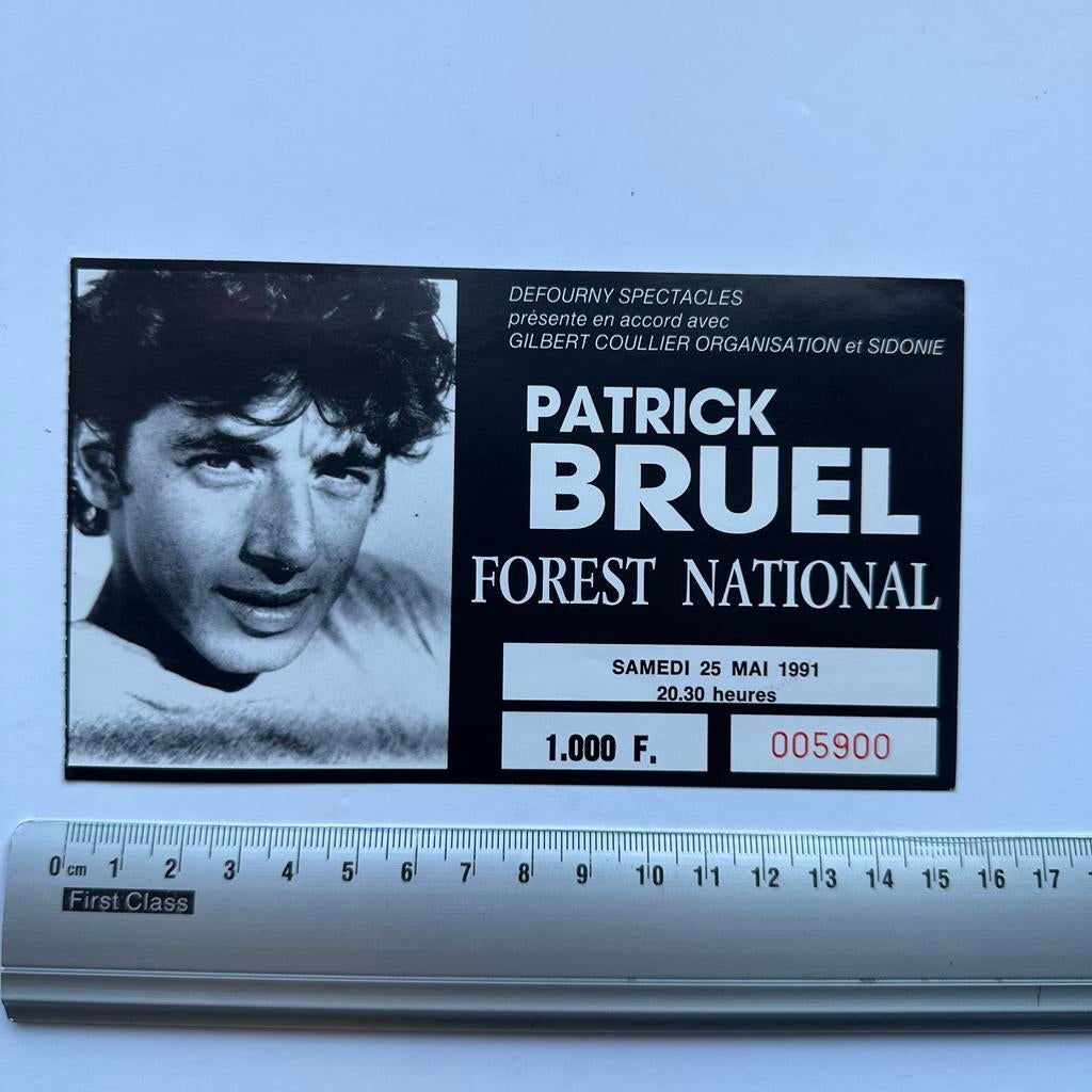 Patrick Bruel : concert Forest National mai 1991, Envoi, Neuf, Autres types
