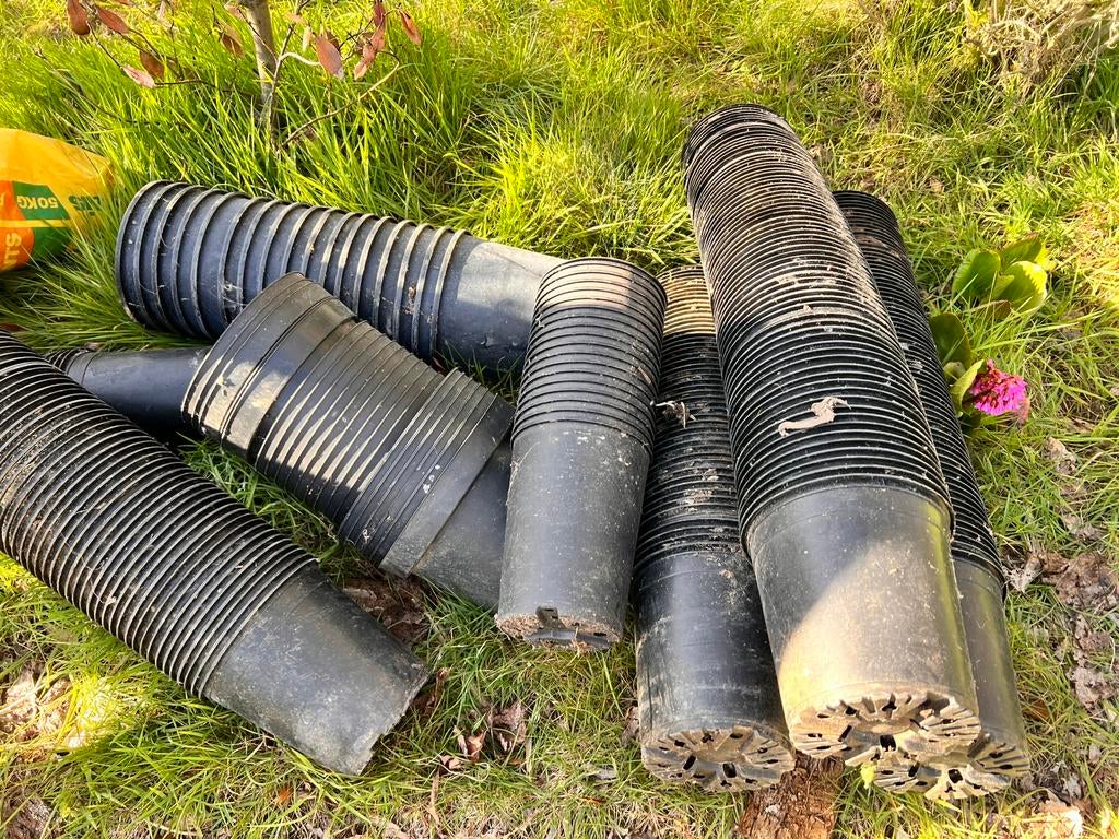 Groot lot bloempotten, Tuin en Terras, Ophalen, Gebruikt