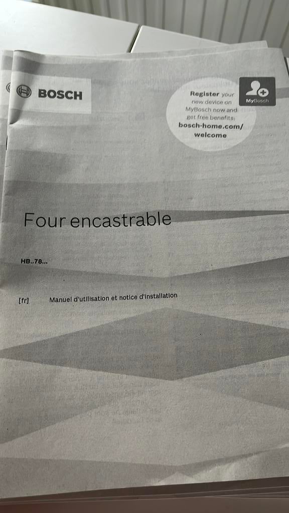 Bosch HBG5780B0 inbouwoven, Elektronische apparatuur, Ovens, Gebruikt, Hete lucht, Oven met grill, Inbouw