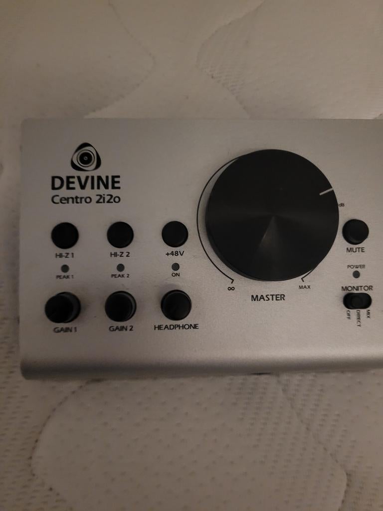 Devine Centro 2i2o Externe Geluidskaart Audio Interface, Ophalen of Verzenden