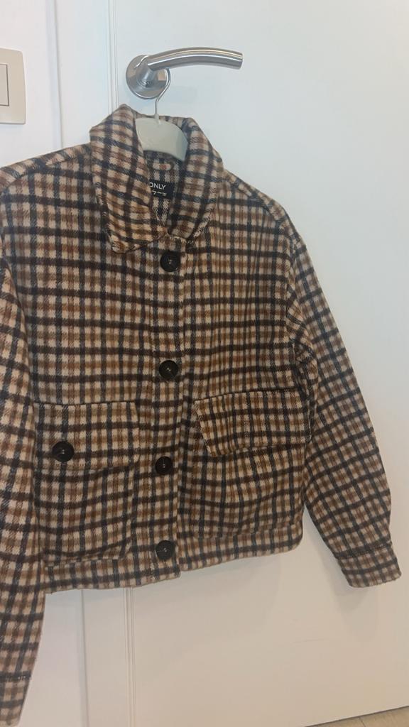 veste chemise, Comme neuf, Brun, Enlèvement, Taille 34 (XS) ou plus petite