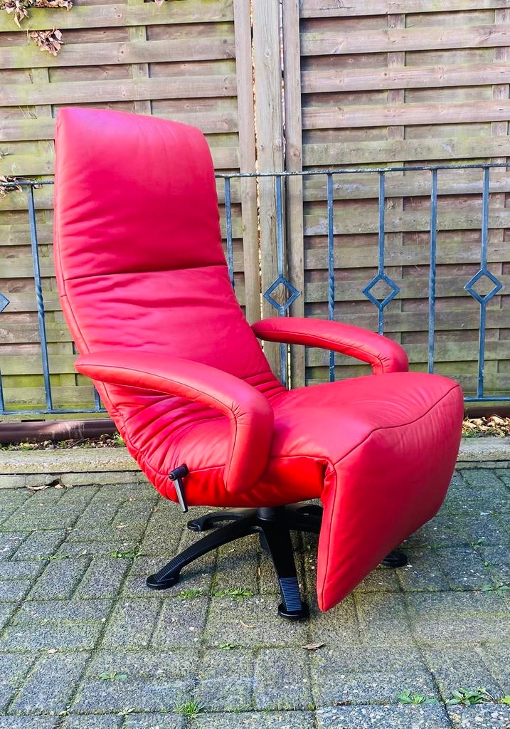 Super Mooie JORI Yoga relaxfauteuil, Huis en Inrichting, Fauteuils, Ophalen of Verzenden, Leer, Modern