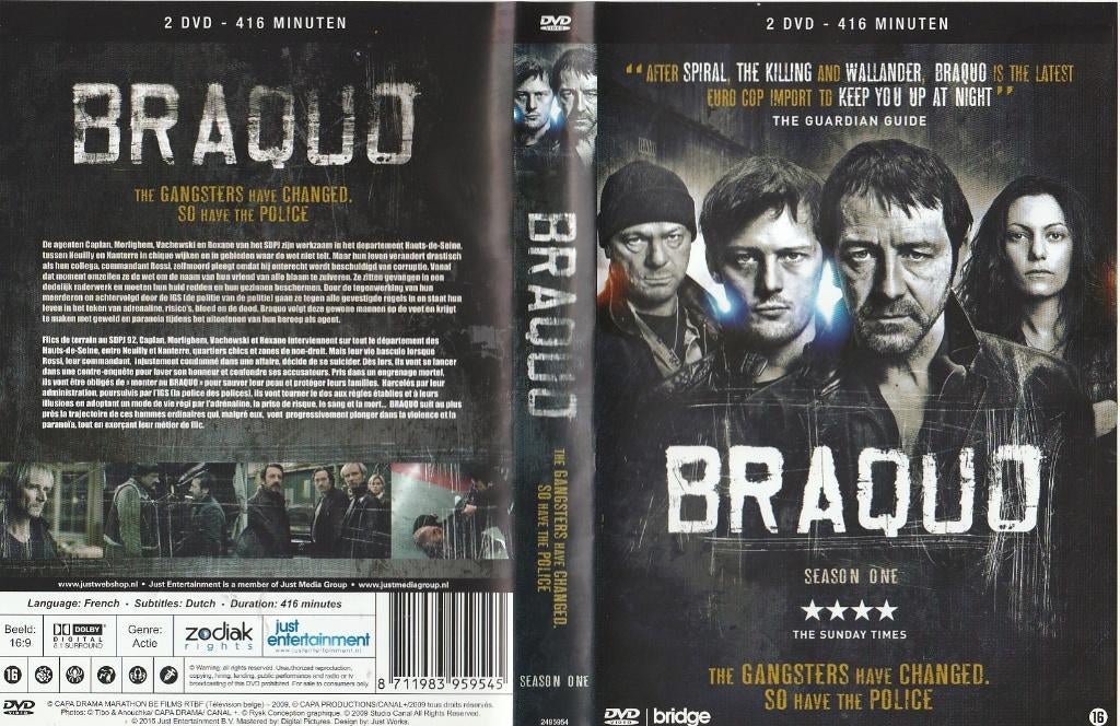 Braquo saison 1, Enlèvement ou Envoi, Mafia et Policiers, Coffret, Comme neuf